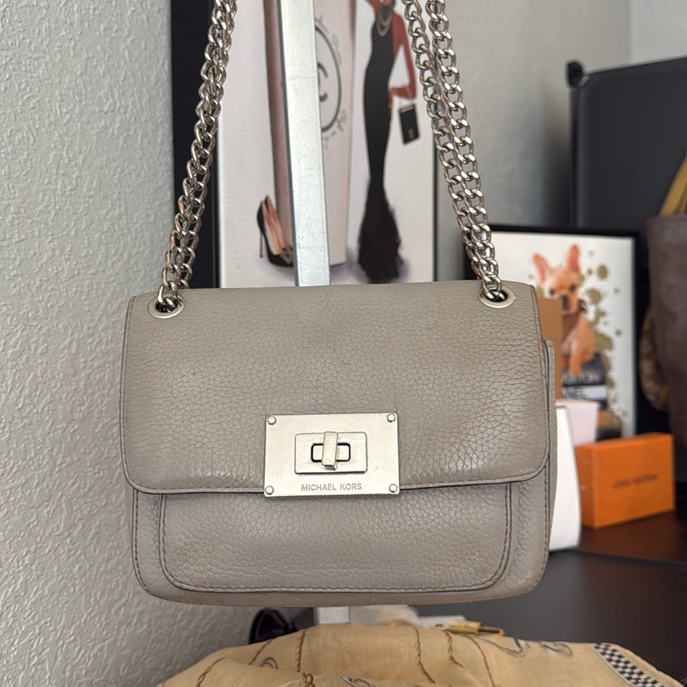Michael Kors Gray Crossbody Bag